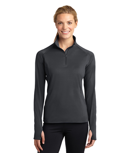 LST850 Sport-Tek® Ladies Sport-Wick® Stretch 1/2-Zip Pullover