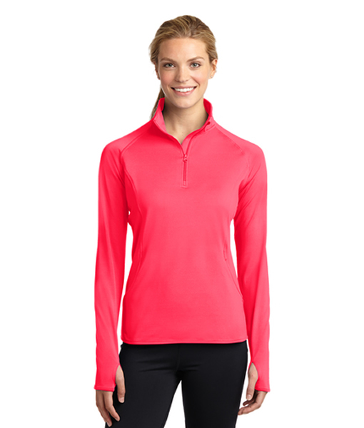 LST850 Sport-Tek® Ladies Sport-Wick® Stretch 1/2-Zip Pullover