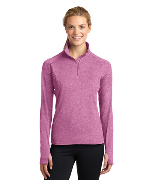 LST850 Sport-Tek® Ladies Sport-Wick® Stretch 1/2-Zip Pullover