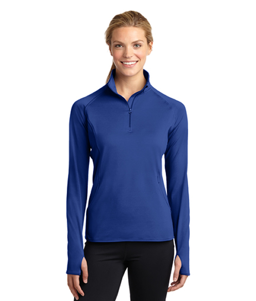 LST850 Sport-Tek® Ladies Sport-Wick® Stretch 1/2-Zip Pullover