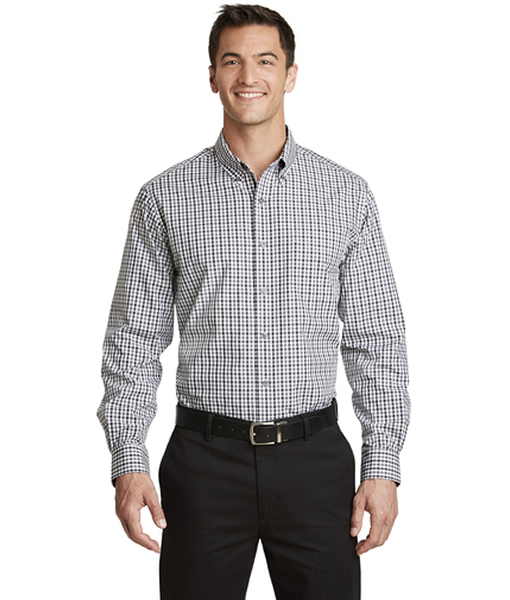 S654 Port Authority® Long Sleeve Gingham