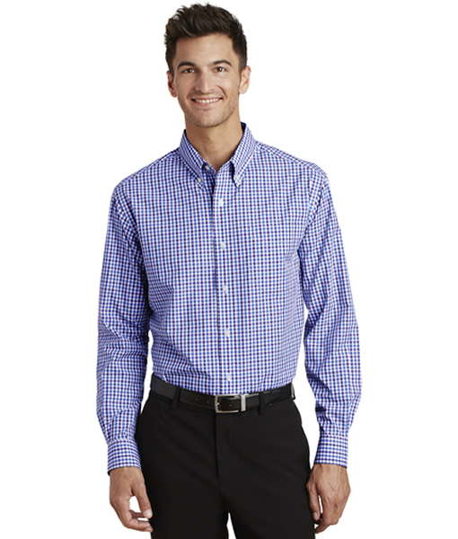 S654 Port Authority® Long Sleeve Gingham