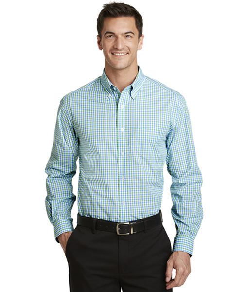 S654 Port Authority® Long Sleeve Gingham