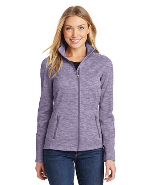 L231 Port Authority® Ladies Digi Stripe Fleece Jacket