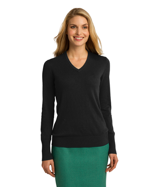 LSW285 Port Authority® Ladies V-Neck Sweater