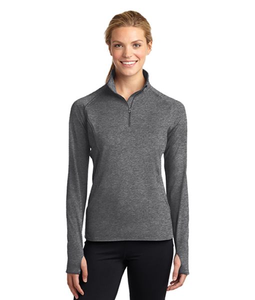 LST850 Sport-Tek® Ladies Sport-Wick® Stretch 1/2-Zip Pullover