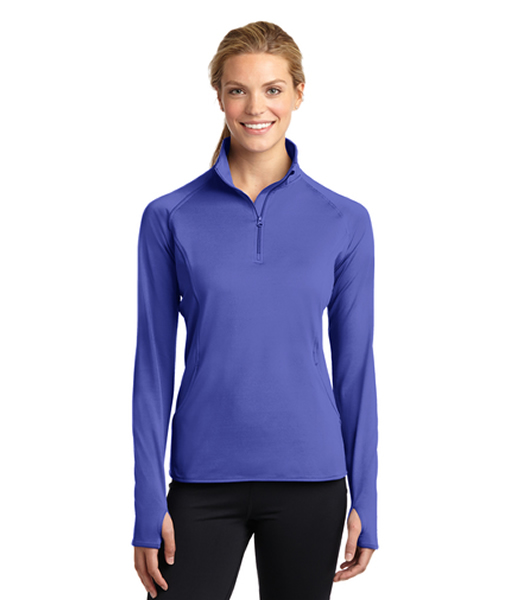 LST850 Sport-Tek® Ladies Sport-Wick® Stretch 1/2-Zip Pullover