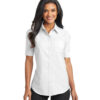 L659 Port Authority® Ladies Short Sleeve SuperPro™ Oxford Shirt