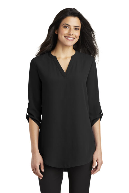 black long tunic tops