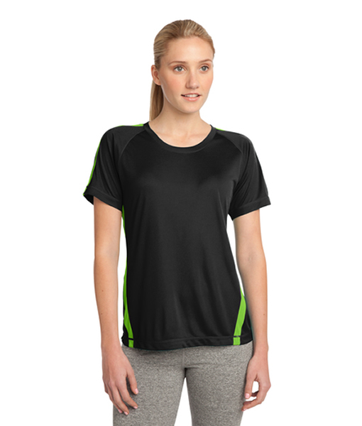 LST351 Sport-Tek® Ladies Colorblock PosiCharge® Competitor™ Tee