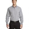 S654 Port Authority® Long Sleeve Gingham Easy Care Shirt