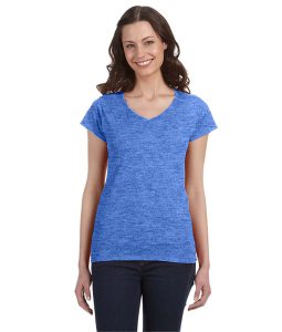 G64VL Gildan Ladies' SoftStyle® 4.5 oz. Fitted V-Neck T-Shirt