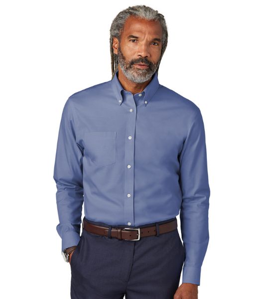 Brooks Brothers Wrinkle-Free Stretch Pinpoint Shirt - WH