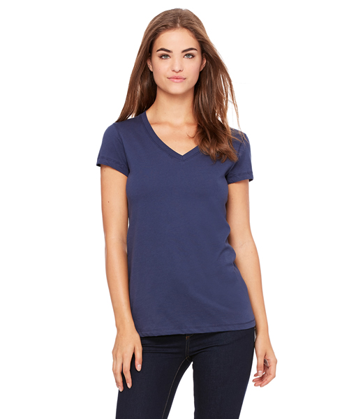 B6005 Bella + Canvas Ladies' Jersey Short-Sleeve V-Neck T-Shirt