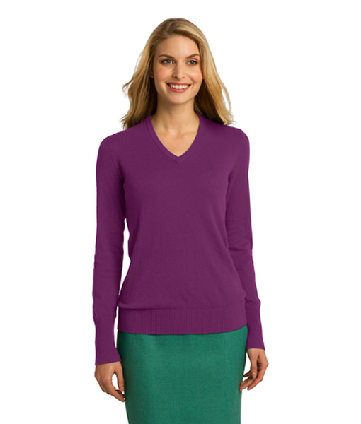 LSW285 Port Authority® Ladies V-Neck Sweater