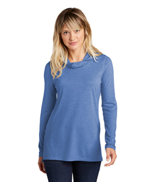 LST406 Ladies Tri-Blend Wicking Long Sleeve Hoodie